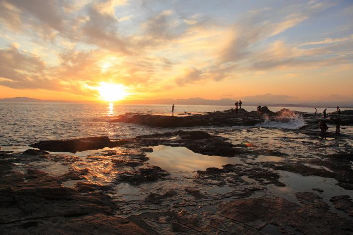 稚児ヶ淵夕景